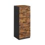 Document cabinet 40x41x103cm., brown/black
