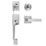 Комплект дверной ручки и засова VEVOR DT1103-SN, Левая/правая, С одним цилиндром, Серебристый