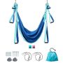 Aerial Yoga Hammock, 3 Length Handles, Blue