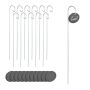 Ovālas augu etiķetes ar mietiņiem Relaxdays 10046747.0, 12 gab, 9 × 42 × 6 cm