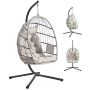SONGMICS GDC050WZ01 hanging chair with stand, 98 × 103 × 195 cm