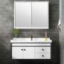 Wall-mounted bathroom cabinet, With mirror, 22 × 18 × 5.5 inches