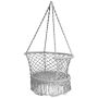 Hanging hammock chair, Grey/sand, 80 × 138.5 × 80 cm