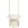 Hanging hammock chair, Grey/sand, 80 × 138.5 × 80 cm