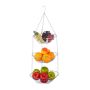 Piekārts augļu statīvs Relaxdays, 3 līmeņi, Ø 28 × 73 cm
