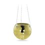 Piekarināms puķu pods Relaxdays „Disco“, zelta/sudraba, 13 × 15 cm