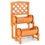 Raised bed, 2 planters, Orange, 45 × 45 × 80.5 cm