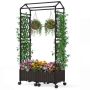 Raised bed, 2 planters, 154 × 40 × 162 cm