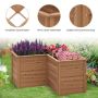 Raised bed, L-shaped, 120 × 120 × 63 cm