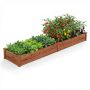 Raised bed, Brown, 240 × 25 × 60 cm
