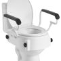 Paaugstināts tualetes sēdeklis VEVOR SC7060H, ar roku balstiem, 560 × 485 × 375 mm