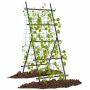 Raised bed trellis, A-shaped, Black, 80 × 95 × 190 cm