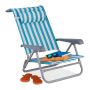 Pludmales krēsls Relaxdays 10035904.0, 8 pozīcijas, 59 × 78 × 85 cm