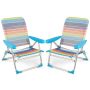 Beach chairs, 2 pcs, Multicolored