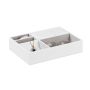 Rotaslietu organizators Relaxdays, 4 atvērti un 1 noslēgts nodalījums, 25,5 × 5 × 18,5 cm