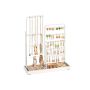 Rotaslietu statīvs SONGMICS JJS026A01, Regulējams augstums, Balts, 10 × 30,6 × 30,9–47,5 cm