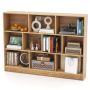 Build-in bookshelf, 10 cubes, 140 × 24 × 104 cm