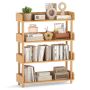 Build-in bookshelf, 4-tier, 80 × 102 × 24 cm