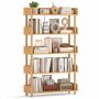 Build-in bookshelf, 5-tier, 80 × 130.5 × 24 cm