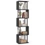 5-tier bookshelf, Black/brown and black/white, 38 × 147 × 23.5 cm