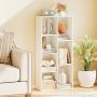 Build-in bookshelf, 7 compartments, White, 49.5 × 106 × 23 cm