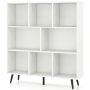 Freestanding bookshelf, 8 compartments, 100 × 107 × 24 cm