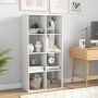 Build-in bookshelf, 8 compartments, White, 69.5 × 137 × 33 cm