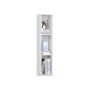 VASAGLE Custos Bookshelf, 3 Tiers, White, 20 × 94.8 × 24 cm