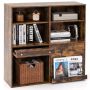 Free-standing shelf, 2 drawers, 90 × 90 × 45 cm