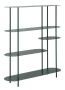 Saturn free-standing shelf, 3 shelves, 118 × 139 × 31 cm