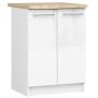 Напольный кухонный шкаф OLIWIA S60, 2 дверцы, белый, 60 × 85 × 46 см
