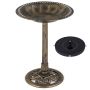 Bird feeder with solar fountain, 2 in 1, 50 × 50 × 72 cm