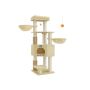 Cat scratching post 50x50x160cm., beige