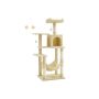 Cat scratching post 70x59x143cm., beige/beige