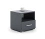 Nightstand Emi 40.5x37x40 cm, dark gray