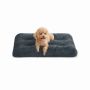 Fluffy dog ​​bed 80 x 50 cm, dark gray