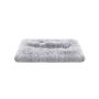 Fluffy dog ​​bed 122 x 74 cm, grey stripes