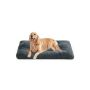Fluffy dog ​​bed 122 x 74 cm, dark gray