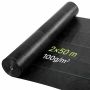 Nezāļu barjera VEVOR, 100 g/m², Melna, 2 × 50 m