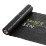 Nezāļu barjeras audums VEVOR, 1 gab, Melna, 0,4 × 15,2 m