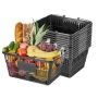Iepirkumu grozu komplekts VEVOR LB-B012-6, 12 gab., 21 l, Melni, 44 × 48 × 33 cm