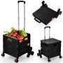 Shopping trolley, 3 wheels, 48 ​​× 50 × 105 cm