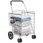 Shopping cart, foldable, 24.5 × 24 × 40 inches