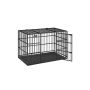 Dog cage 122x75x80cm., black