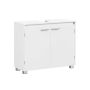 Izlietnes skapītis VASAGLE BBK515W01, 2 plaukti, 30 × 80 × 60 cm