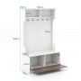 Hallway set, 2 open compartments and 2-compartment cabinet