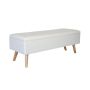 Скамья для прихожей Relaxdays, С ящиком для хранения, Белый, 110 × 40 × 40 см