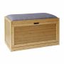 Скамья для прихожей Relaxdays, для 8 пар обуви, Серая, 80 × 49 × 30 см