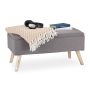 Скамья для прихожей Relaxdays, с отделением для хранения, 79,5 × 39,5 × 39,5 см
