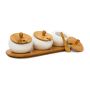 Набор ёмкостей для специй Relaxdays JIAO, 3 шт, 30,5 × 8,5 × 12 см